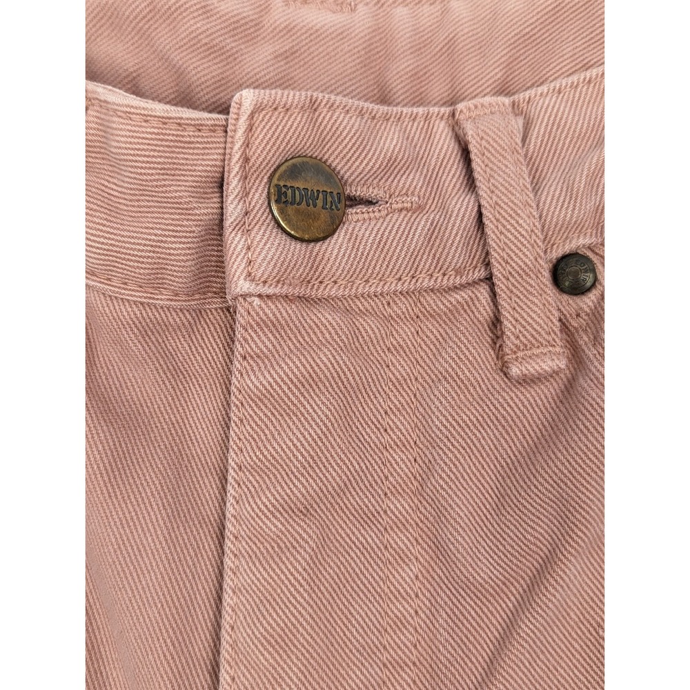 Vintage Edwin International Jeans 28x32 LA Slim Japanese‎ Pink Denim Womans - Picture 5 of 16